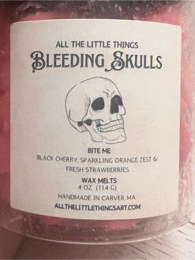Bleeding Skulls 'Bite Me' Scented Wax Melts - Handmade
